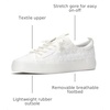 image:imageKeds Womens Kickback Canvas Slip on SneakerSnow White Eyelet