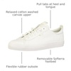 image:imageKeds Womens Kickback Canvas Slip on SneakerWhite Leather