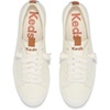image:imageKeds Womens Kickback Canvas Slip on SneakerWhiteCognac Heavy Twill