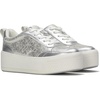 image:imageKeds Womens Skyler Lace Up SneakersSilver Distressed Metallic Leather