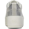 image:imageKeds Womens Skyler Lace Up SneakersSilver Distressed Metallic Leather