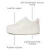 image:imageKeds Womens Skyler Lace Up SneakersSnow WhiteLight Pink Leather