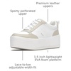 image:imageKeds Womens Skyler Lace Up SneakersWhiteBeige Leather