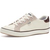 image:imageKeds Womens Center III SneakersEgretDark Brown LeatherSuede