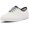 White/Navy Varsity Canvas