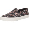Black/Multi Floral Canvas