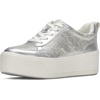 image:imageKeds Womens Skyler Lace Up SneakersSilver Distressed Metallic Leather