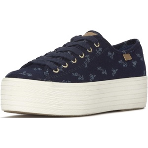 image:imageKeds Womens Champion Leather Lace Up SneakersFloral Chambray