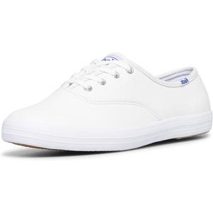 image:imageKeds Womens Champion Leather Lace Up SneakersWhite Leather
