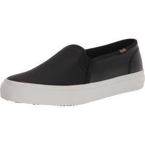 image:imageKeds Womens Double Decker Slip On Fashion SneakerBlack Emboss Leather
