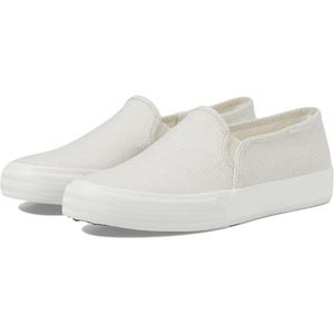 image:imageKeds Womens Double Decker Slip On Fashion SneakerLight Beige Textile Stripe