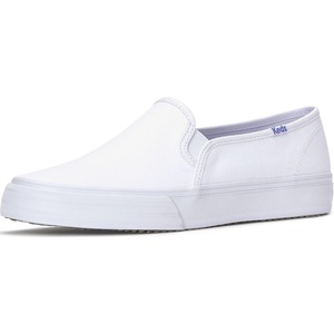 image:imageKeds Womens Double Decker Slip On Fashion SneakerWhite Canvas