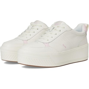 image:imageKeds Womens Skyler Lace Up SneakersSnow WhiteLight Pink Leather