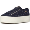 image:imageKeds Womens Triple Up Lace Up SneakerFloral Chambray