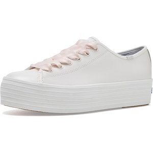 image:imageKeds Womens Triple Up Lace Up SneakerWhite Pearlized Ballet Leather